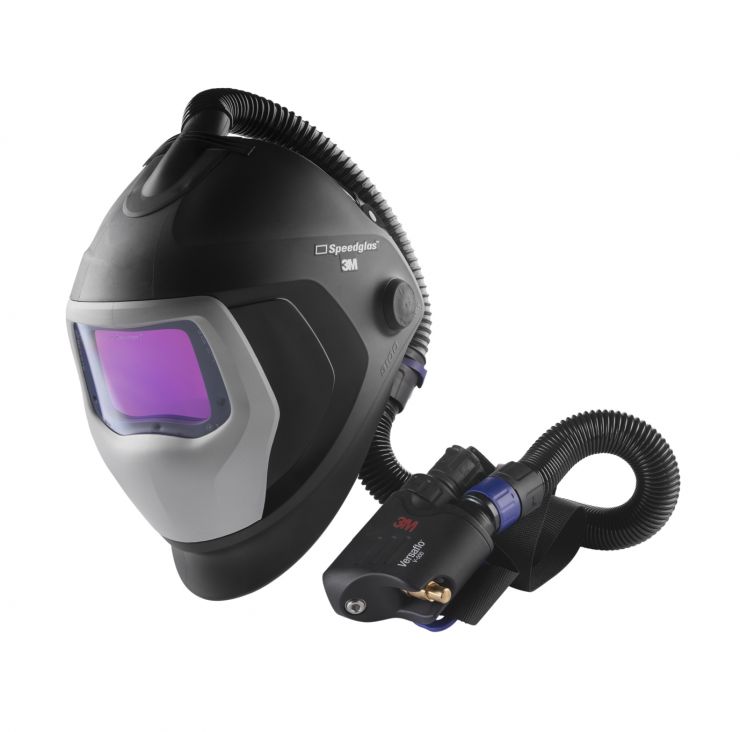 welding helmet air filtration system